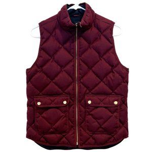 J. Crew Quilted Down-Fill Excursion Vest Size Small